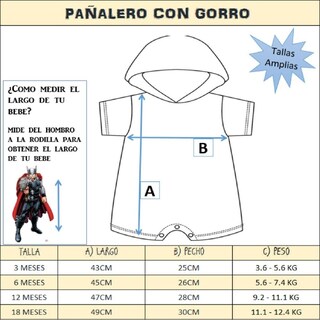 Foto 7 | Pañaleros para Bebé Marvel 4 Piezas