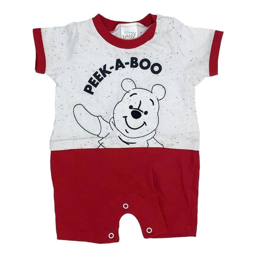 Pañalero de Algodón Estampado Disney Winnie Pooh Rojo $448