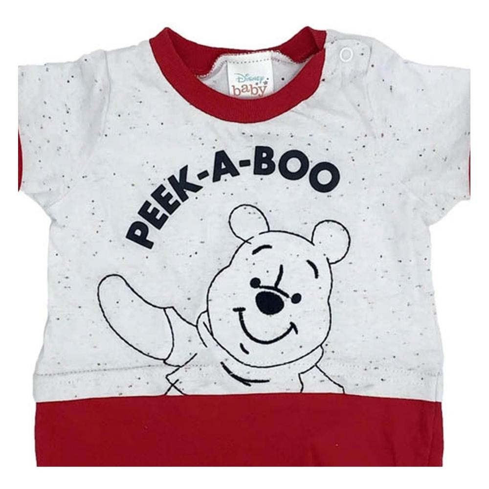 Foto 3 | Pañalero de Algodón Estampado Disney Winnie Pooh Rojo