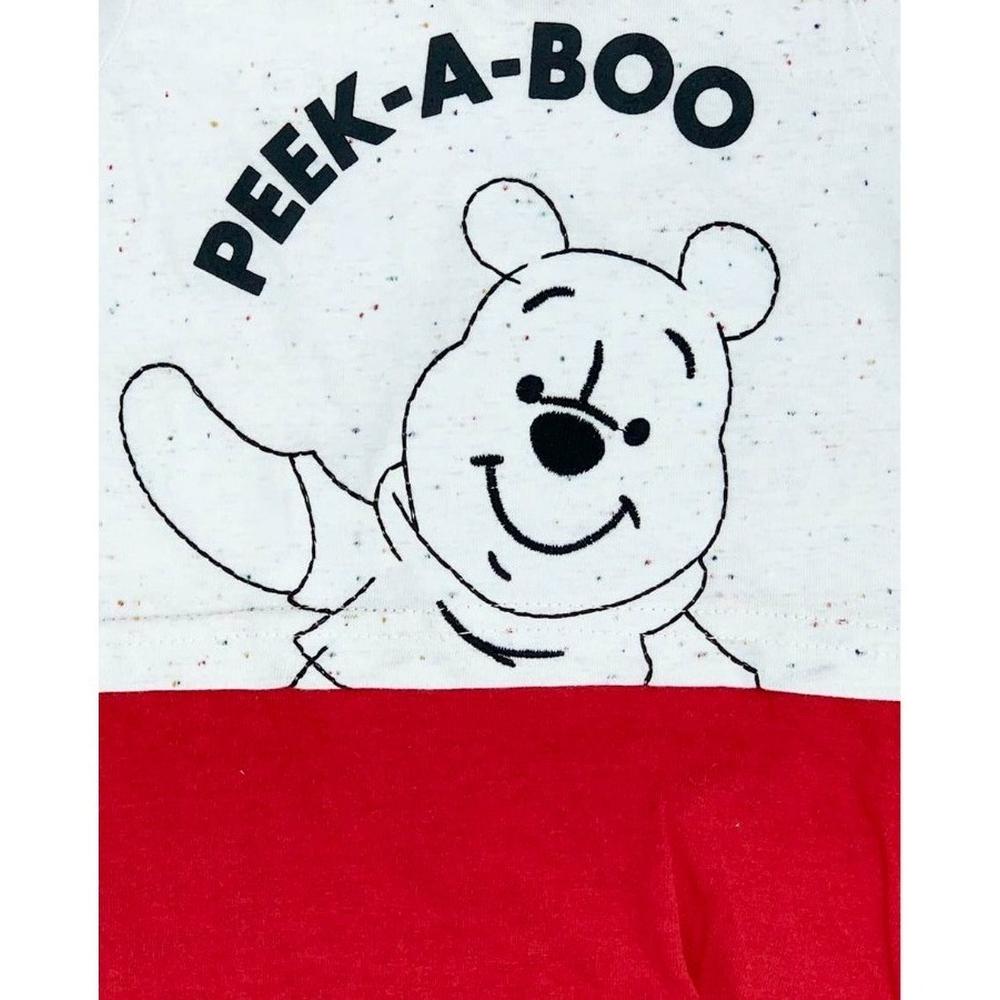 Foto 4 | Pañalero de Algodón Estampado Disney Winnie Pooh Rojo