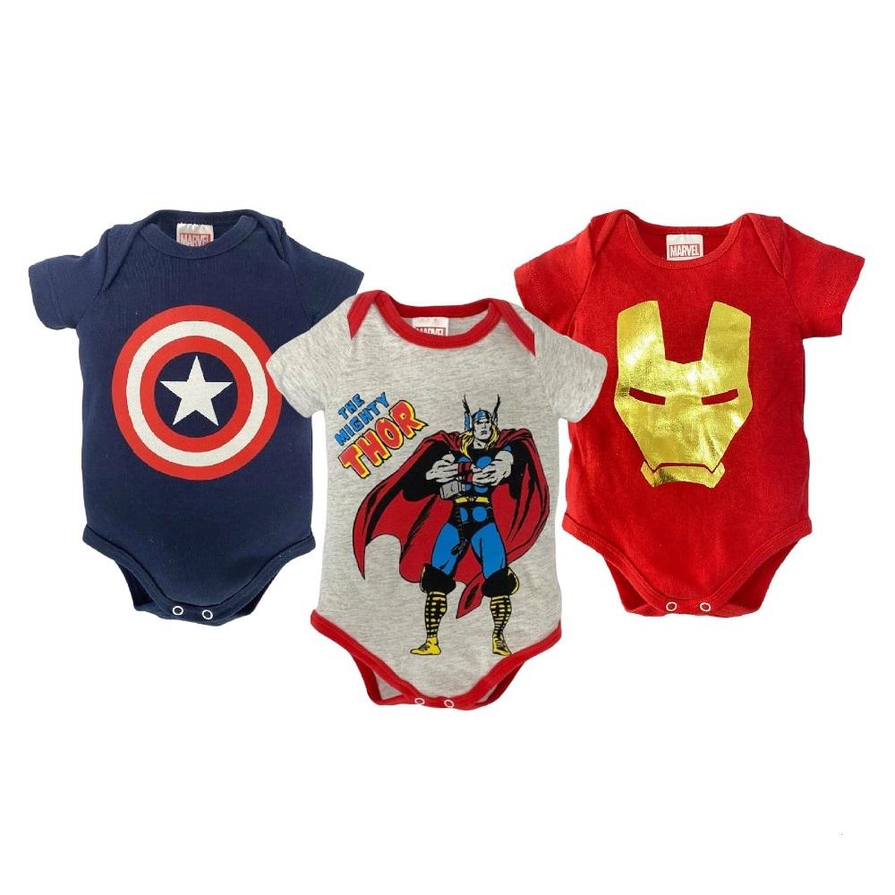 Kit de 3 Pañaleros Marvel Capitán América - Thor - Iron Man Multicolor