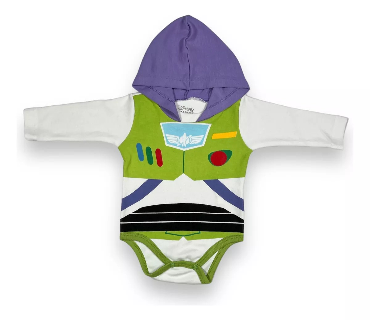 Foto 2 pulgar | Pañalero Manga Larga Disfraz Con Gorro Bebe Buzz Lightyear Disney