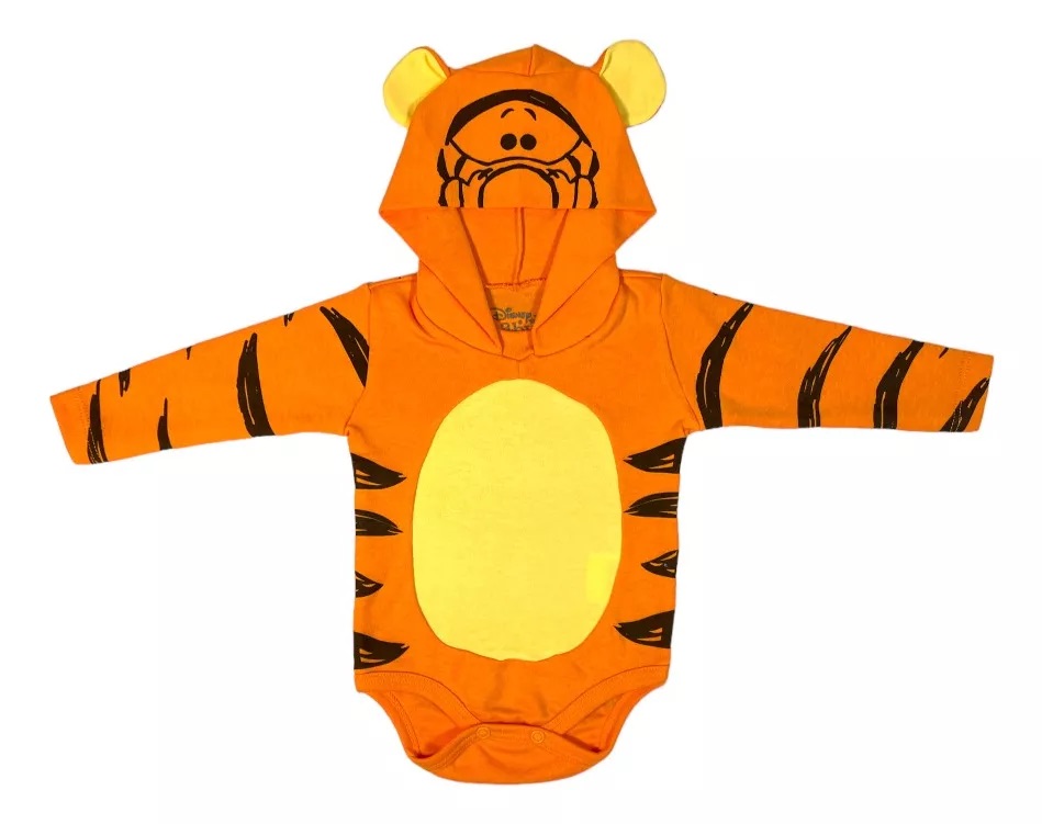 Pañalero Manga Larga Disfraz Con Gorro Bebe Tiger Disney