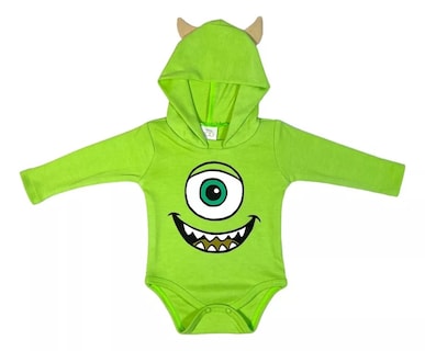 Foto 1 | Pañalero Manga Larga Disfraz Con Gorro Bebe Mike Wazowski Disney