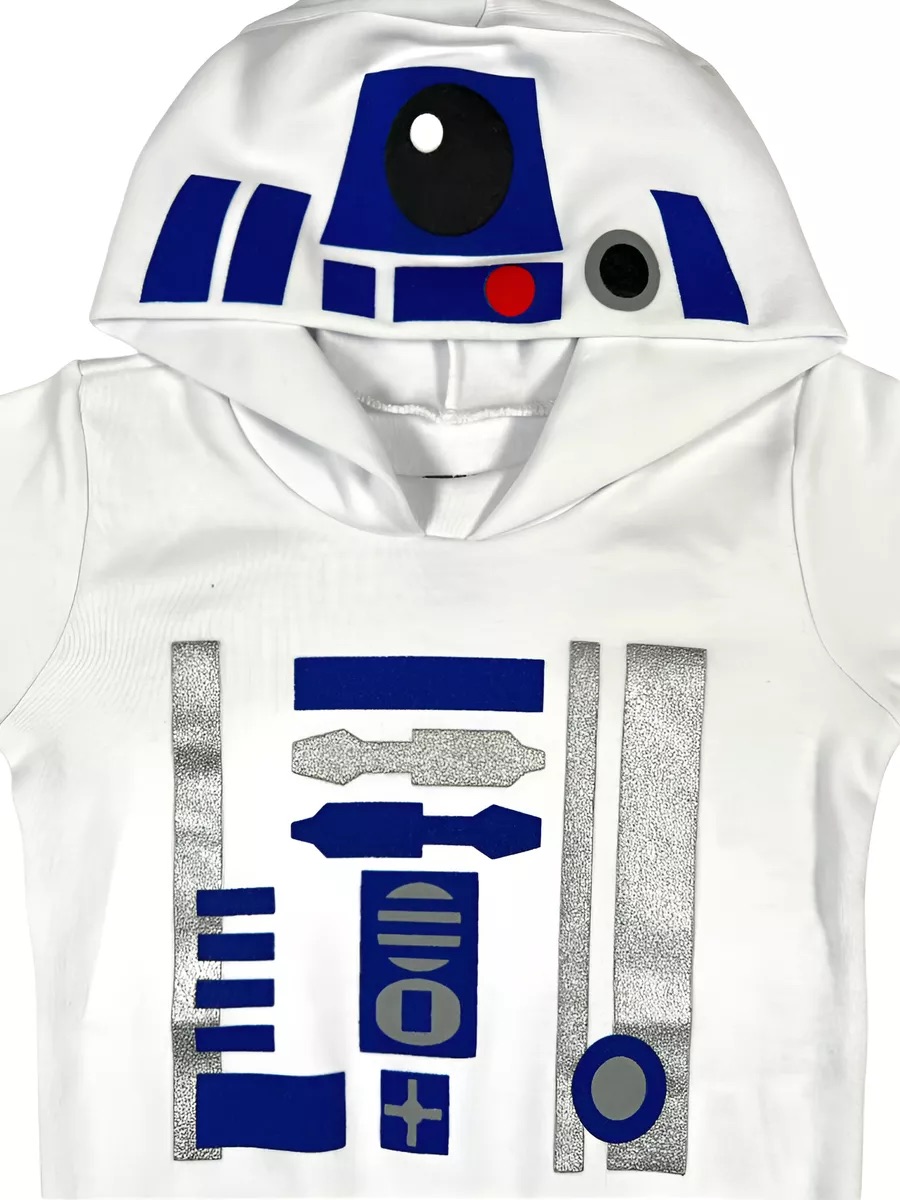 Foto 2 | Pañalero Manga Larga Disfraz Con Gorro Bebe R2-d2 Star Wars