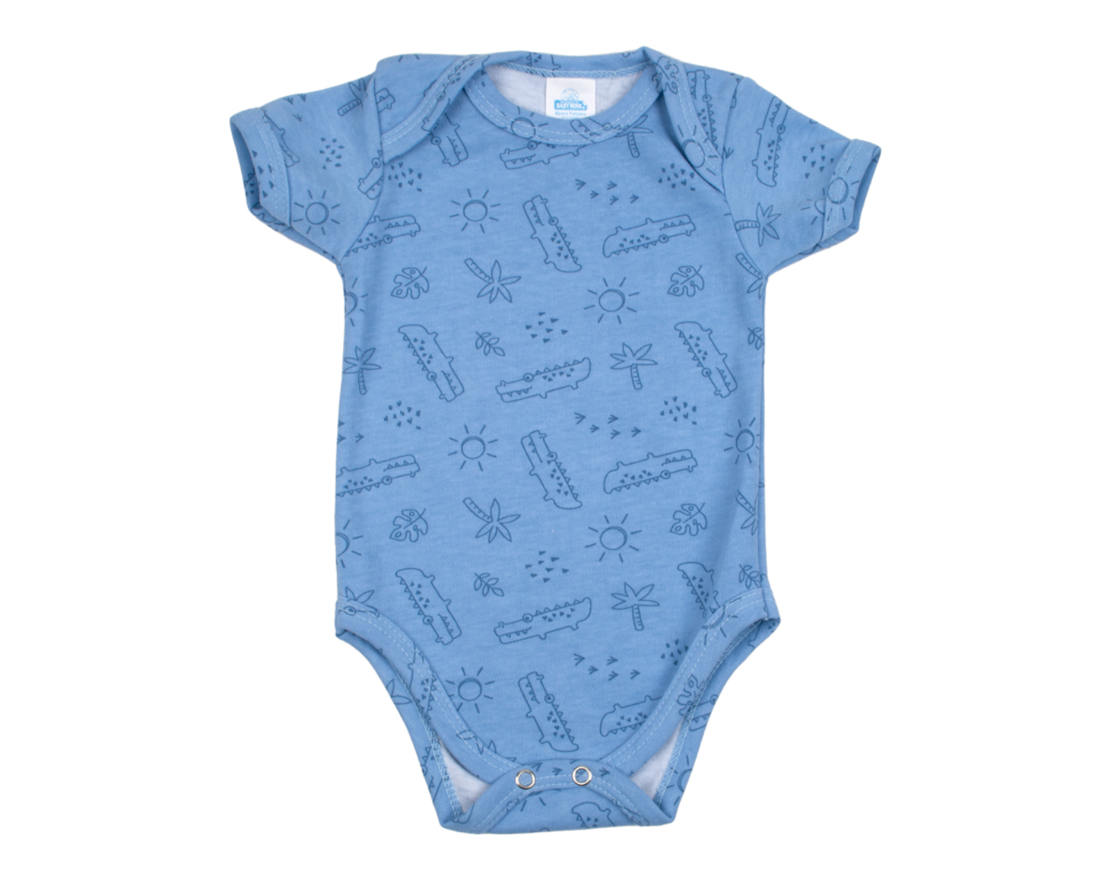Foto 8 pulgar | Set De Pañaleros De Manga Corta Baby Mink Bm09m (5 Piezas) Azul