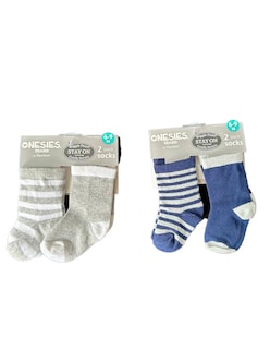 Foto 4 | Kit 4 Piezas Bebé Niño Onesies Pañalero Pantalón Y Calcetines Multicolor Op2196hk