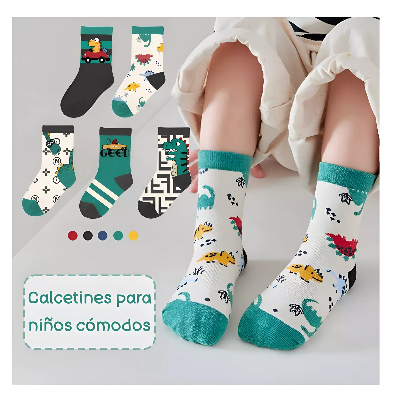 Foto 4 pulgar | Calcetines Belug de Algodón Estilo 2 L