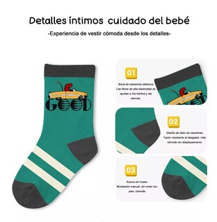 Foto 5 | Calcetines de Algodón Estilo 2 Xl - 8 - 12 Años