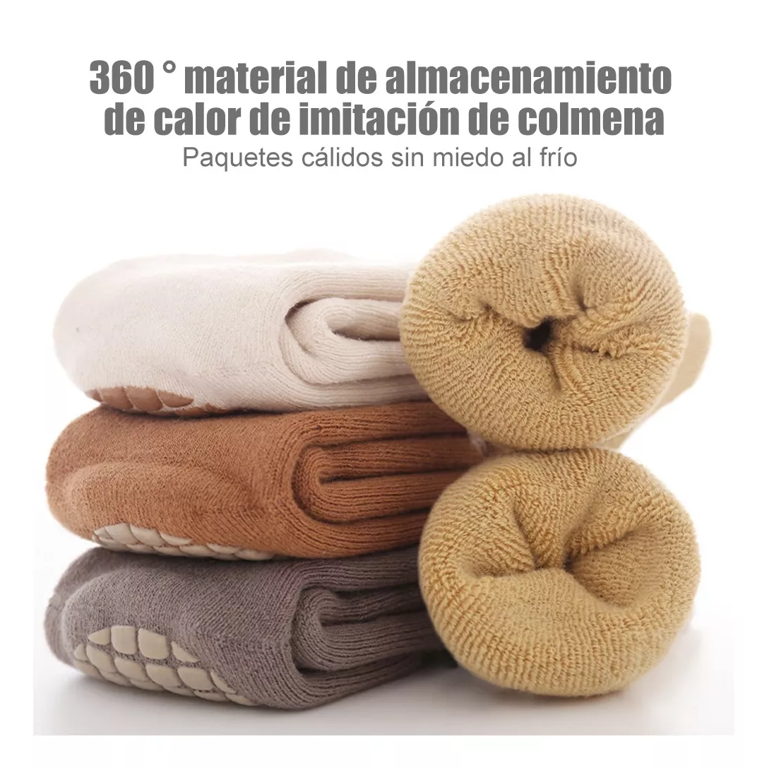 Foto 5 | Calcetines para Bebé de Algodón Antideslizantes 5 Pares