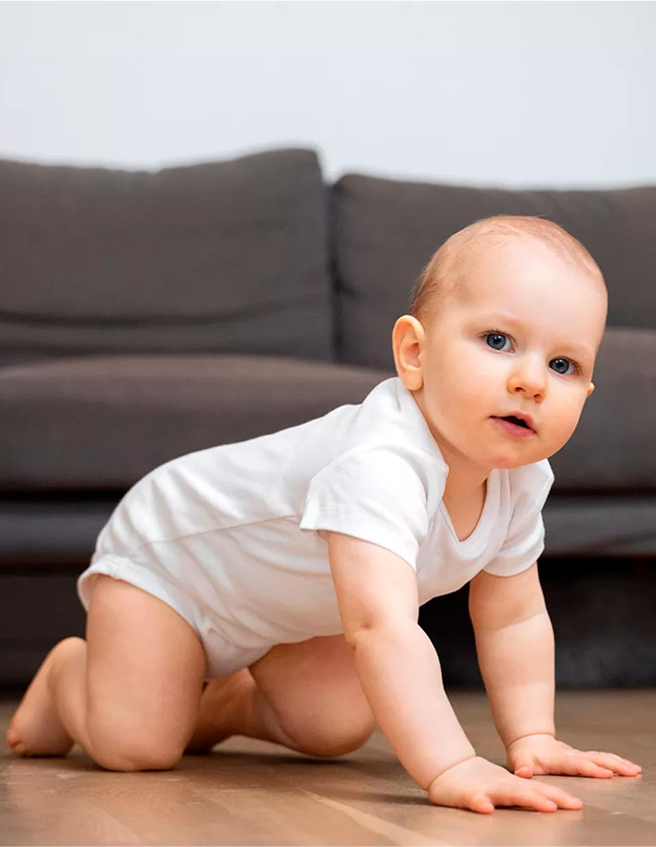 Foto 5 pulgar | Paquete De 6  Camisas Para Bebé 100% Algodón Unisex Blanco 0-3 Meses Bluelander