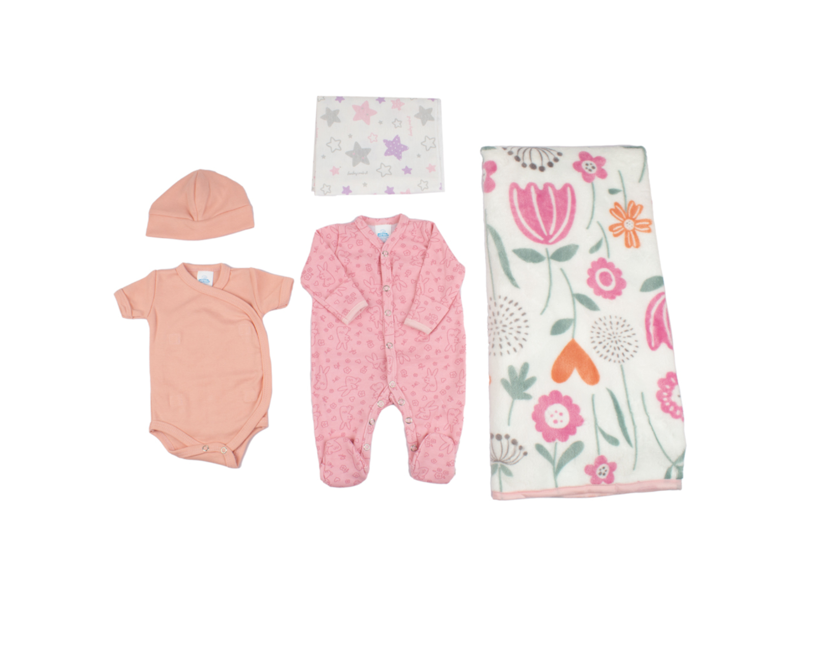 Set Salida De Hospital Recién Nacido Baby Mink Bm24m Rosa