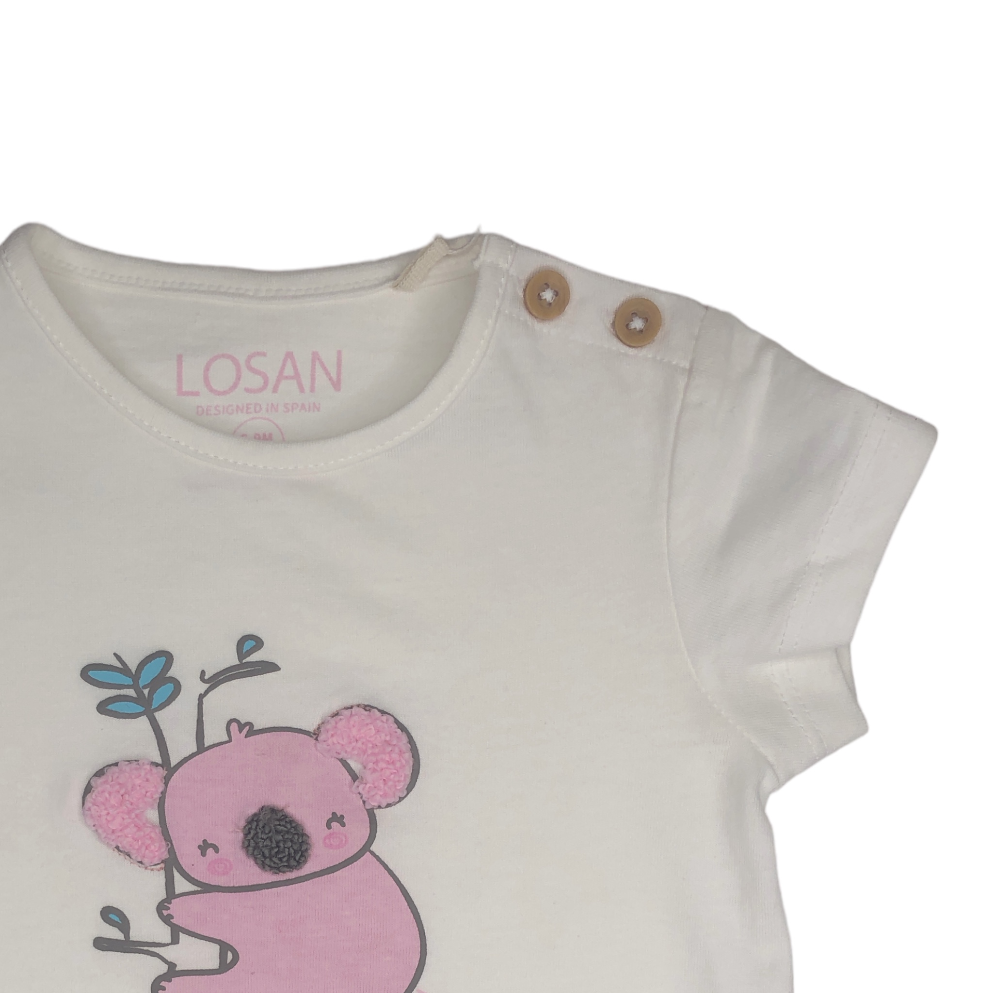 Foto 5 pulgar | Conjunto Losan 218-8011AL de Camiseta Koala y Legging para Bebé Niña