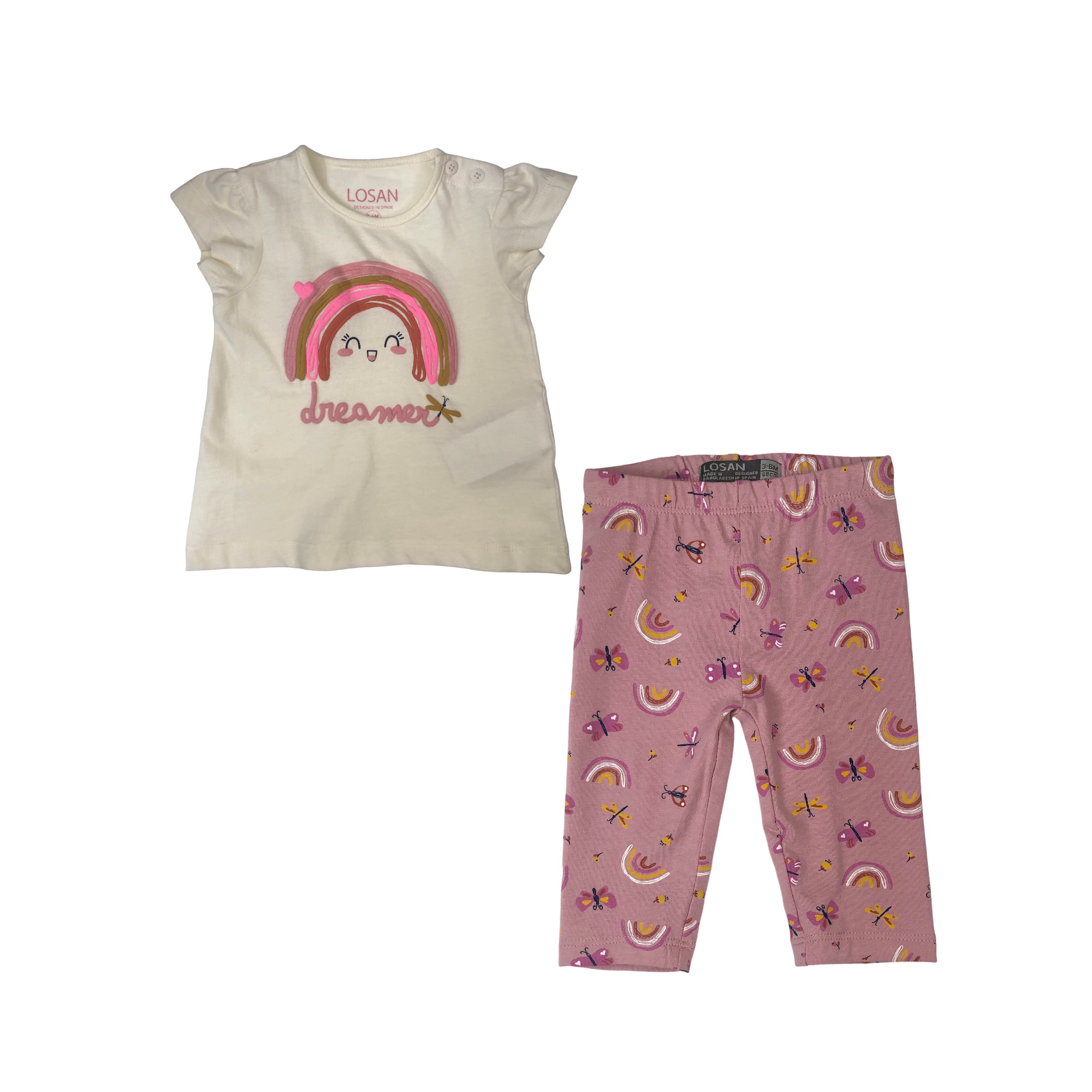 Conjunto con Pantalón Losan 2 Piezas para Bebé Niña