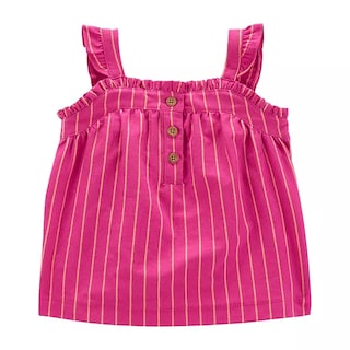 Foto 3 | Conjunto Carter's De 3 Piezas Set Bebe Niña Con Cubrepañal Rayas Rosas