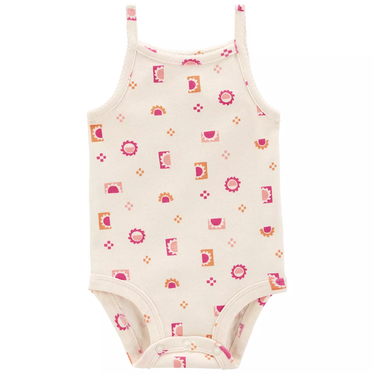 Foto 5 | Conjunto Carter's De 3 Piezas Set Bebe Niña Con Cubrepañal Rayas Rosas