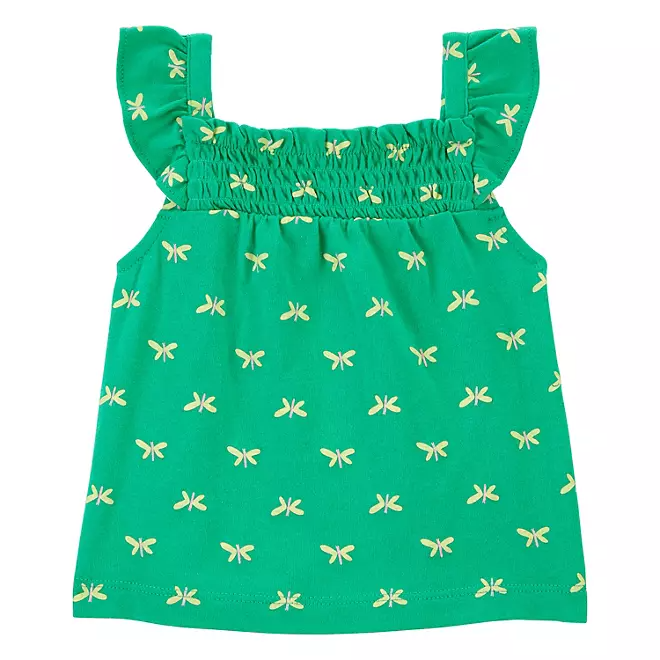 Foto 2 | Conjunto Carter's De 3 Piezas Set Bebe Niña Con Cubrepañal Verde