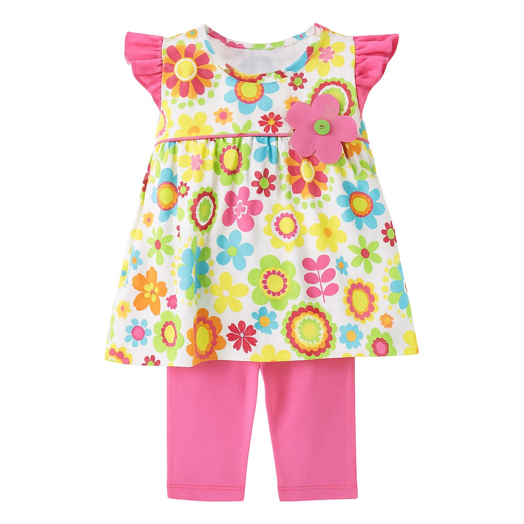 Foto 2 pulgar | Conjunto Para Niña Chicos Olé 3651 Rosa Cómodo 2 Piezas