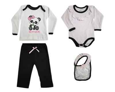 Foto 1 | Conjunto para Bebé Niña Colate Baby 4 Piezas