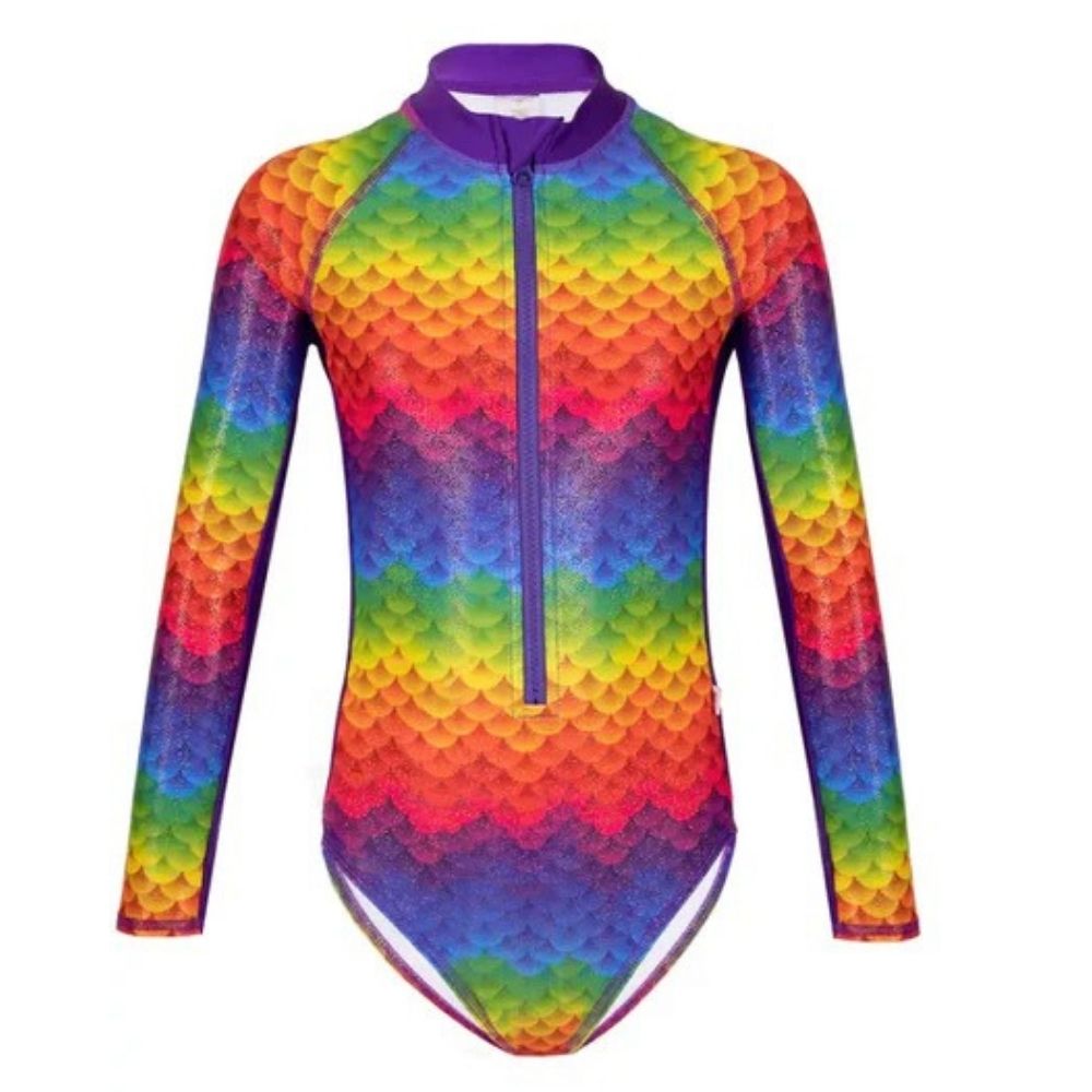 Foto 2 pulgar | Traje De Baño Rashguard Funny Raimbow