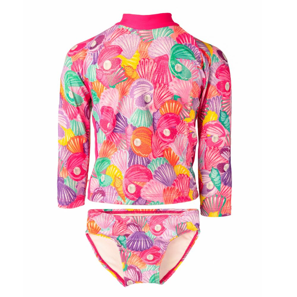 Foto 2 pulgar | Traje De Baño Para Bebe Niña Wetsuit Shells