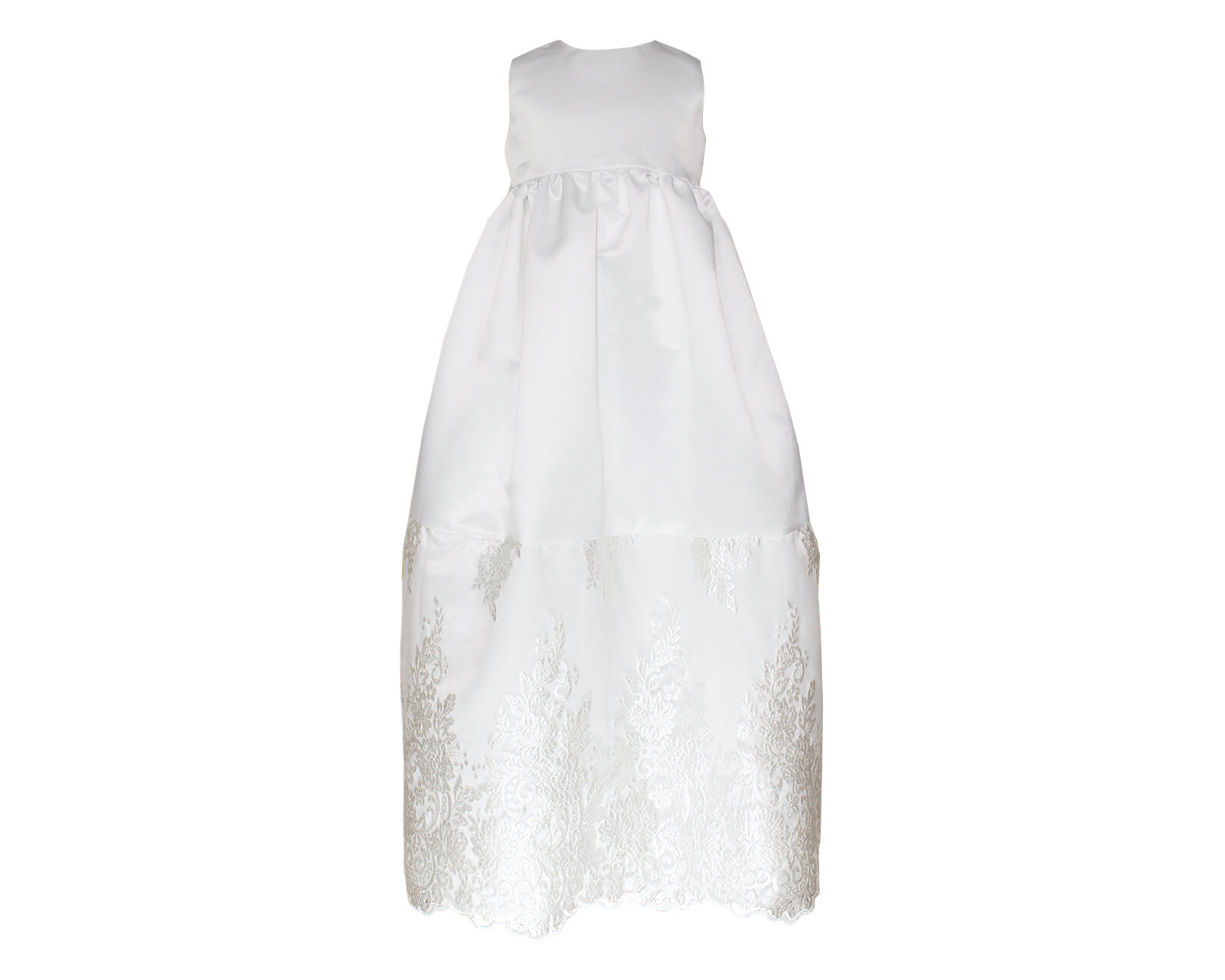 Foto 4 | Ropón Para Bebé Niña Bautizo Carana Off White Desmontable Iceberg Listónes En Cintura Talla Única