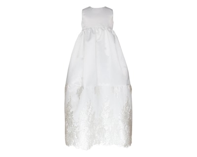 Foto 4 | Ropón Para Bebé Niña Bautizo Carana Off White Desmontable Iceberg Listónes En Cintura Talla Única