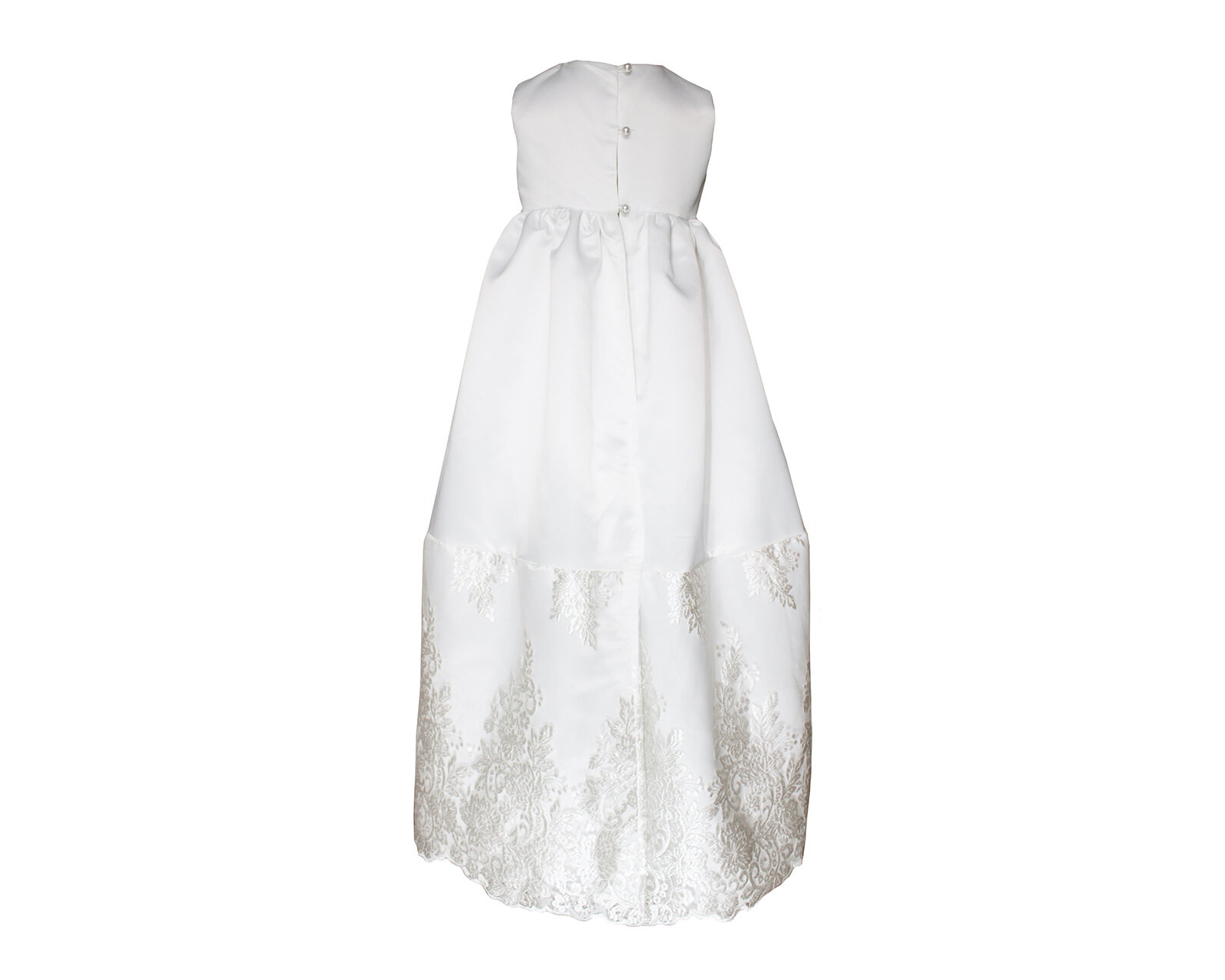 Foto 5 | Ropón Para Bebé Niña Bautizo Carana Off White Desmontable Iceberg Listónes En Cintura Talla Única