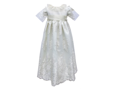 Foto 1 | Ropón para Bebé Niña Bautizo Carana Bordado Iceberg 1 Pieza Guipur Cuello y Mangas Off White Talla Única
