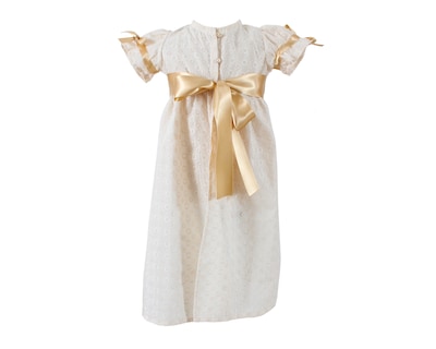 Foto 4 | Ropón Para Bebé Niña Bautizo Carana Chaleco Largo Color Beige Unitalla
