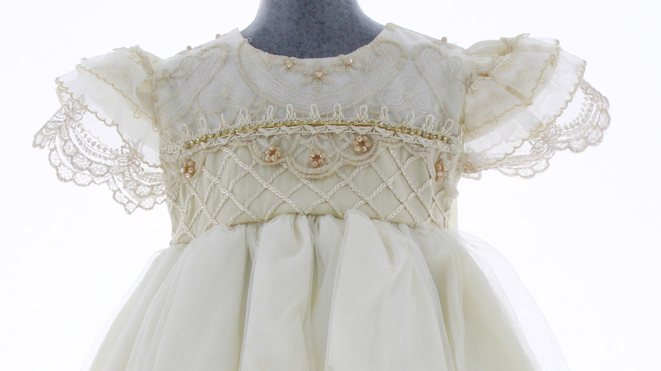 Foto 5 | Vestido de Bautizo Beige Chicos Olé para Niña