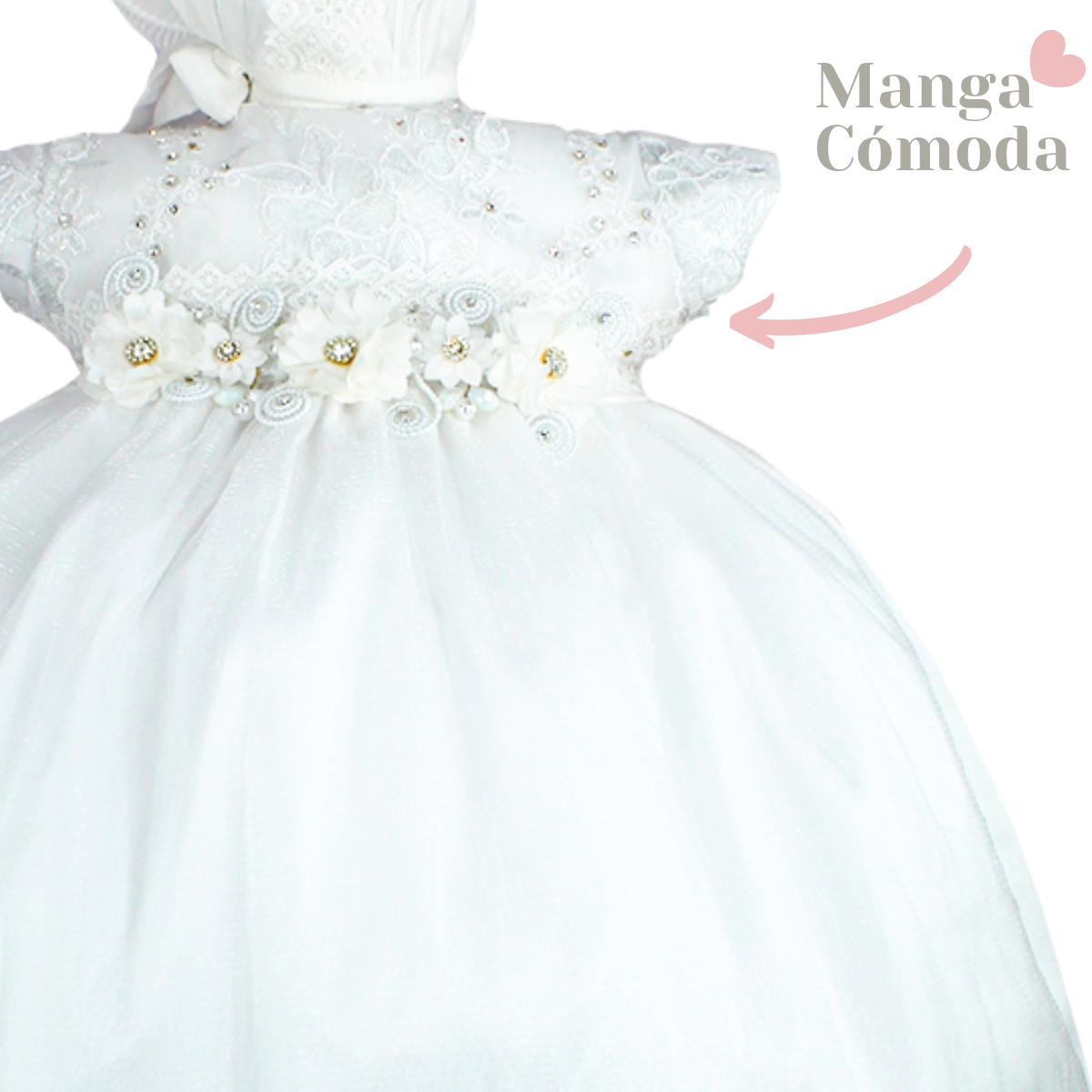 Foto 2 | Vestido Bautizo Daena para Niña