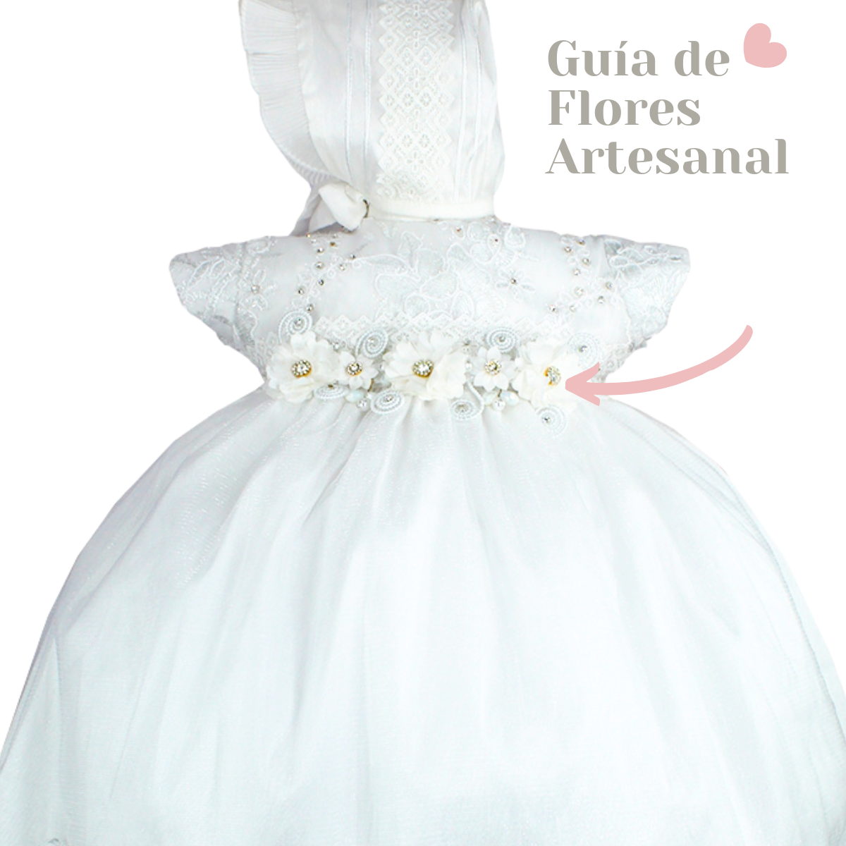 Foto 3 | Vestido Bautizo Daena para Niña