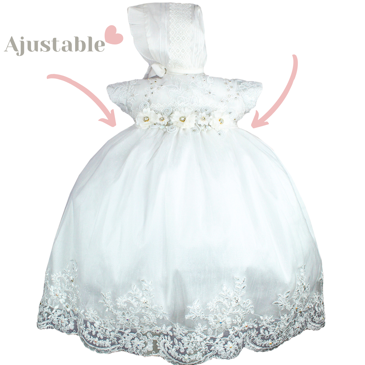 Foto 4 | Vestido Bautizo Daena para Niña