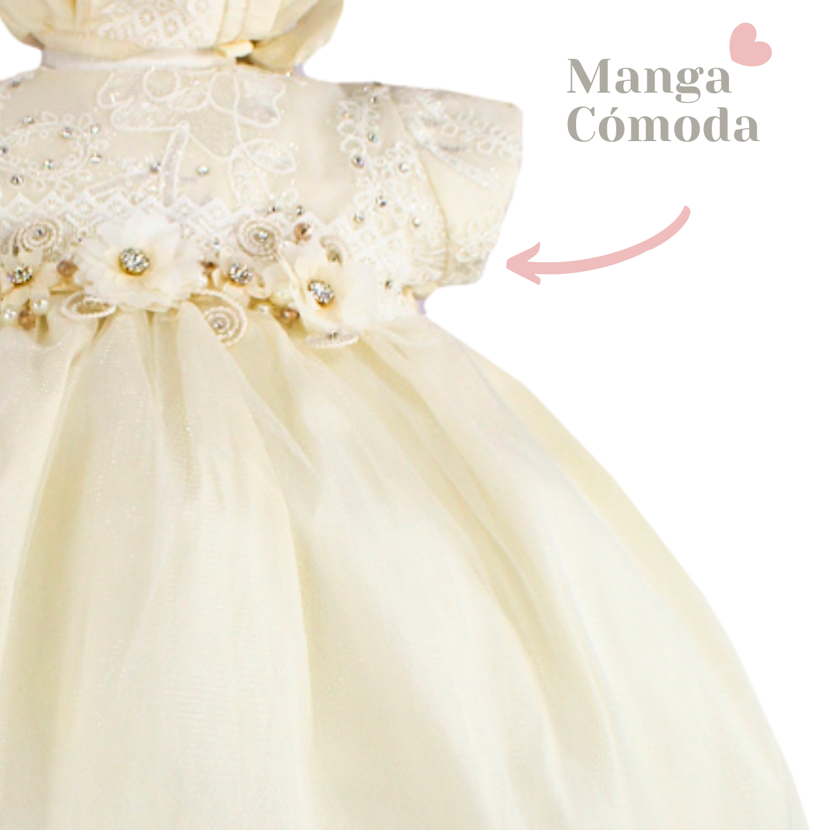 Foto 4 pulgar | Vestido Bautizo Daena para Niña