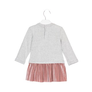 Foto 3 | Vestido Combinado Con Falda Plisada Bebé Niña Losan