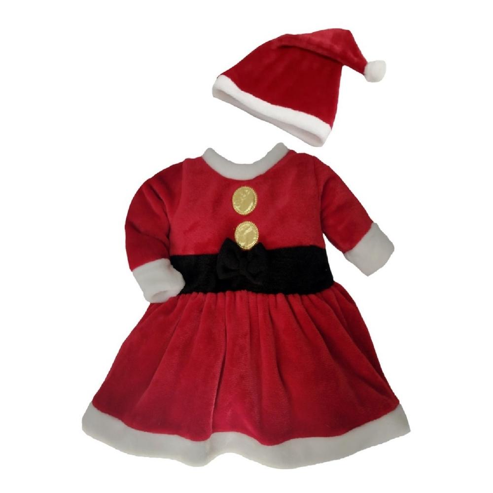 Foto 2 pulgar | Vestido Baby Kisses Santa Claus Rojo