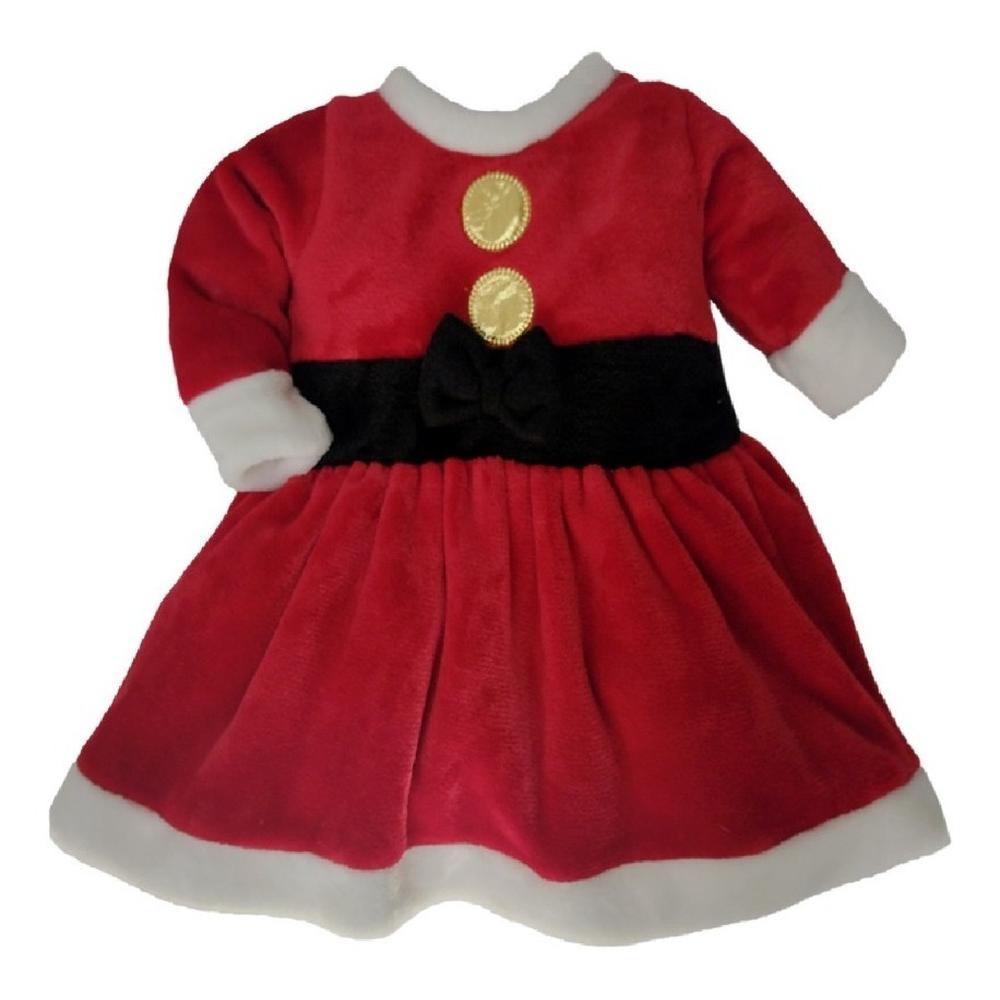 Foto 3 pulgar | Vestido Baby Kisses Santa Claus Rojo