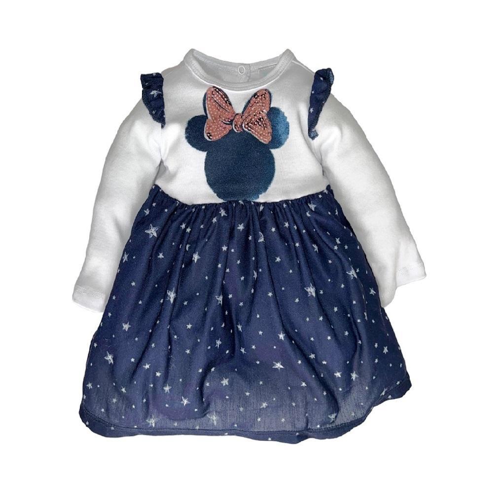 Foto 2 pulgar | Vestido Estampado Disney Azul Minnie Mouse