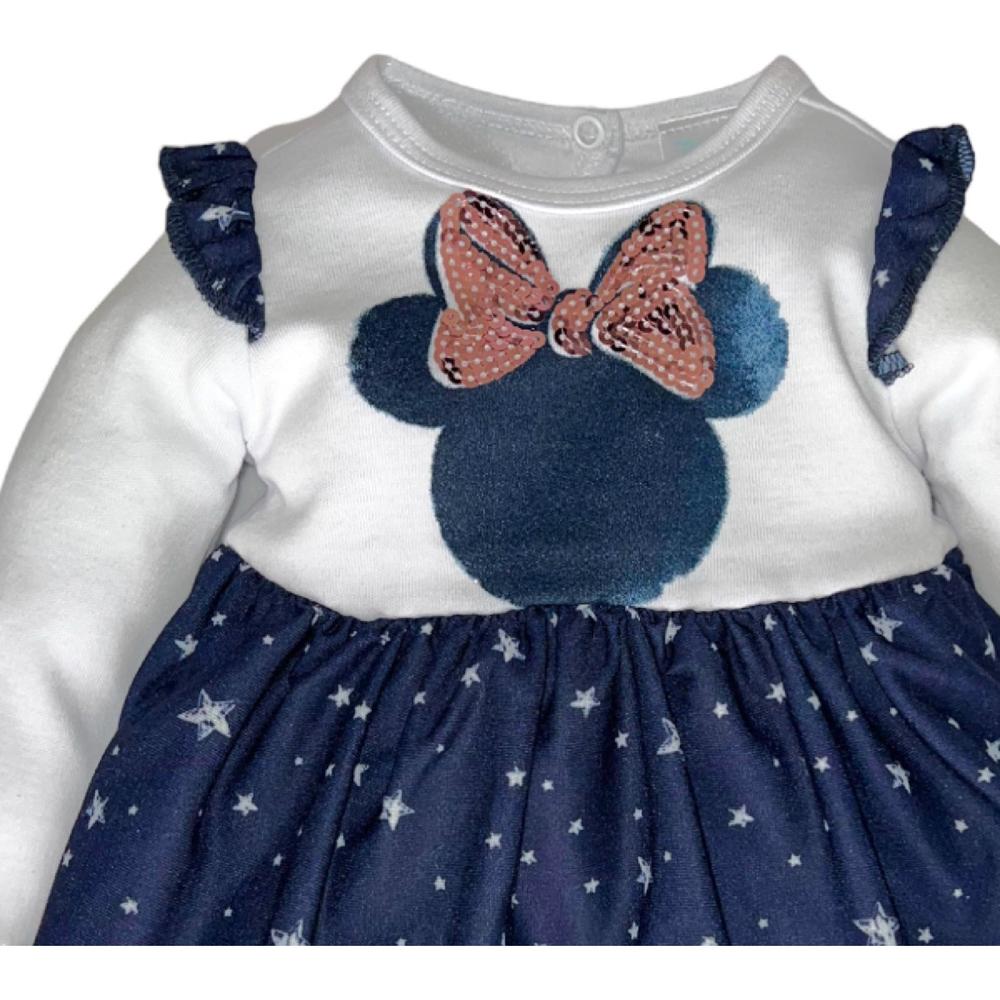 Foto 4 pulgar | Vestido Estampado Disney Azul Minnie Mouse