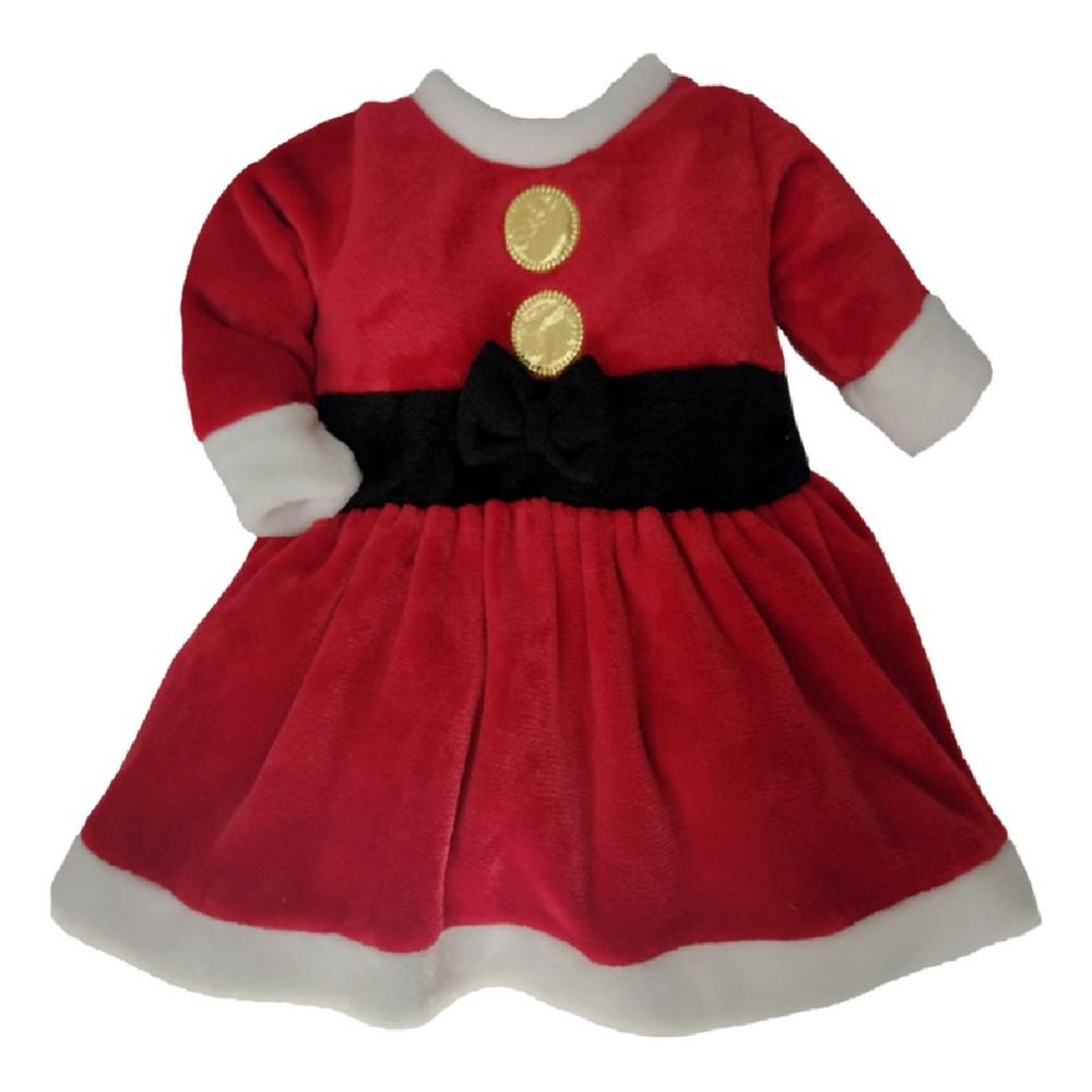 Foto 3 pulgar | Vestido Santa Claus Baby Kisses color Rojo