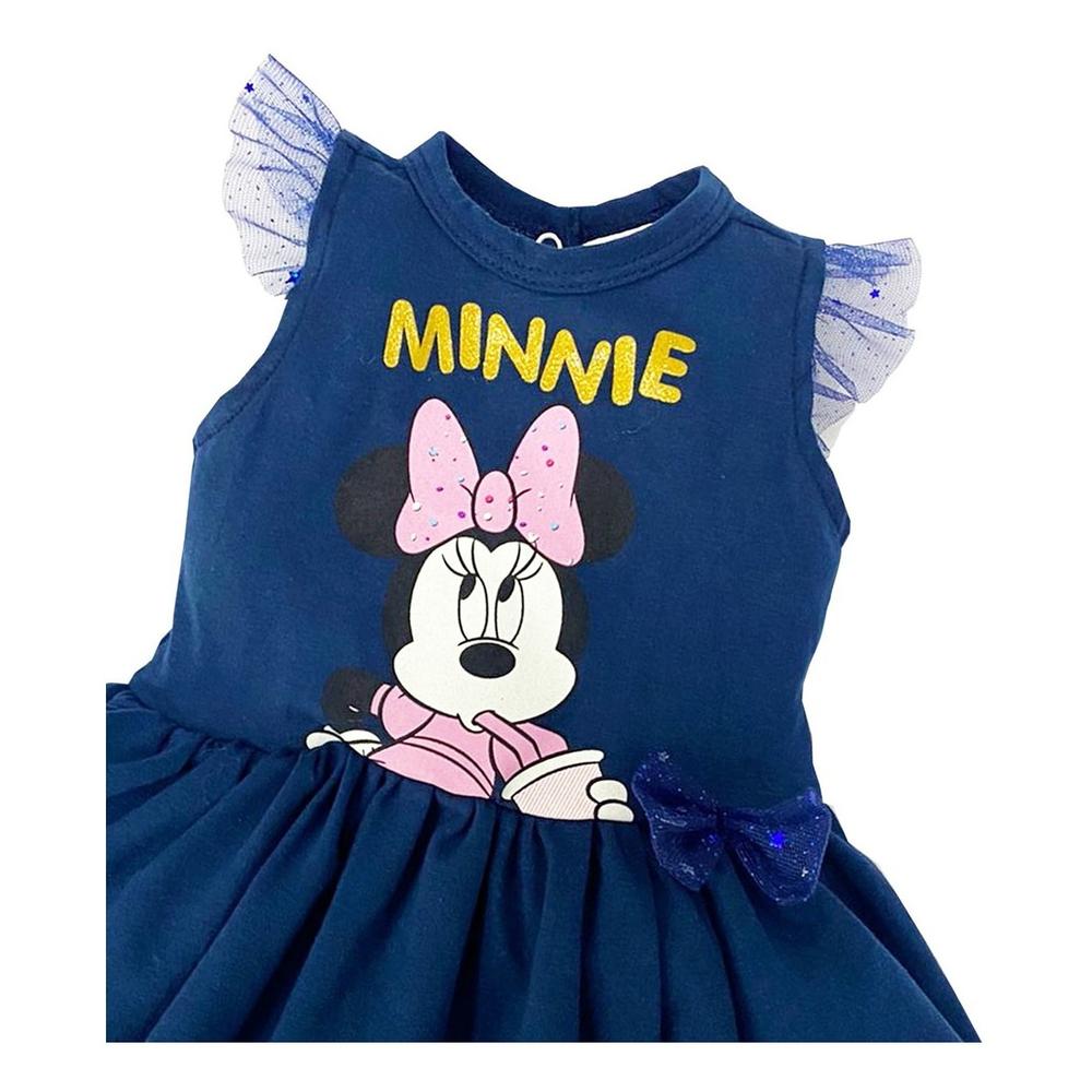 Foto 2 | Vestido de Algodón Disney Minnie Negro