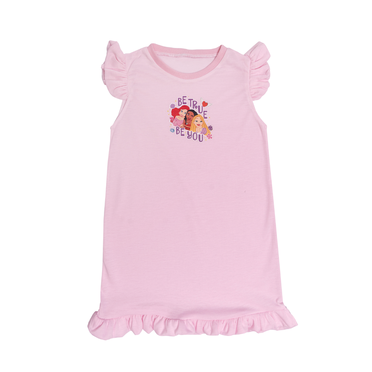 Foto 4 pulgar | Camisones Chiqui Mundo Disney Princess color Rosa para Bebé Niña 2 Piezas