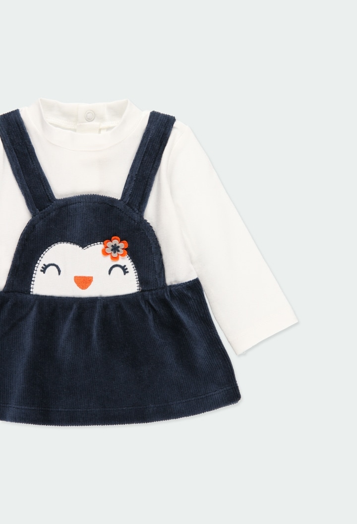 Foto 3 pulgar | Vestido De Pingüino Bebe Boboli