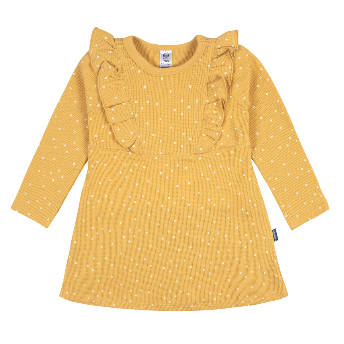Foto 2 pulgar | Vestido Gerber Amarillo Bebe Algodón Cómodo Verano