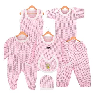Foto 1 | Set de Bienvenida para Recién Nacido 7 Piezas Rosa 0-3 Meses