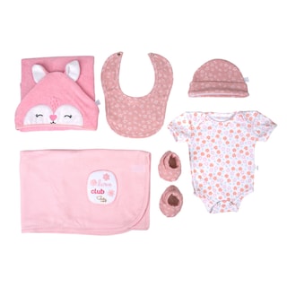 Foto 1 | Set Baby Shower Baby Mink Bm25m (7 Piezas) Rosa