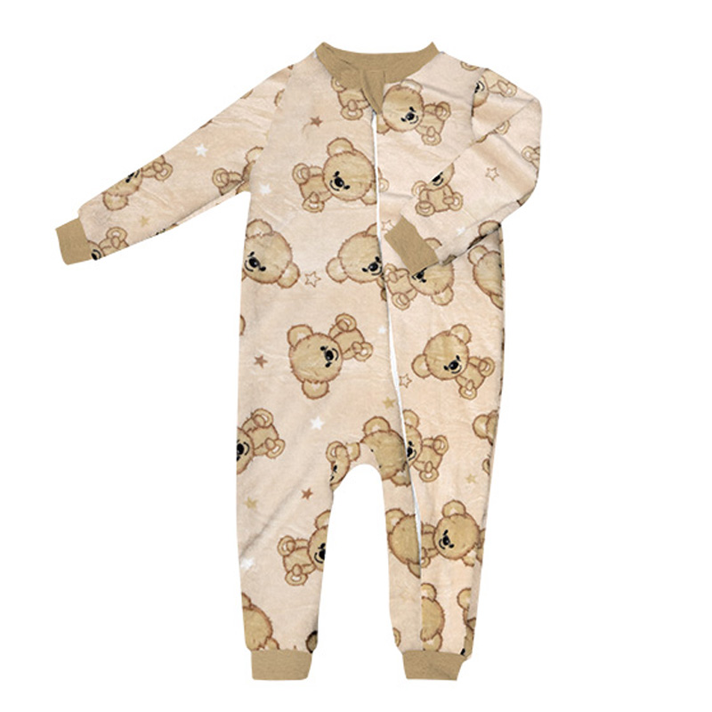 Foto 2 pulgar | Pijamita Teddy Bear Mameluco color Beige