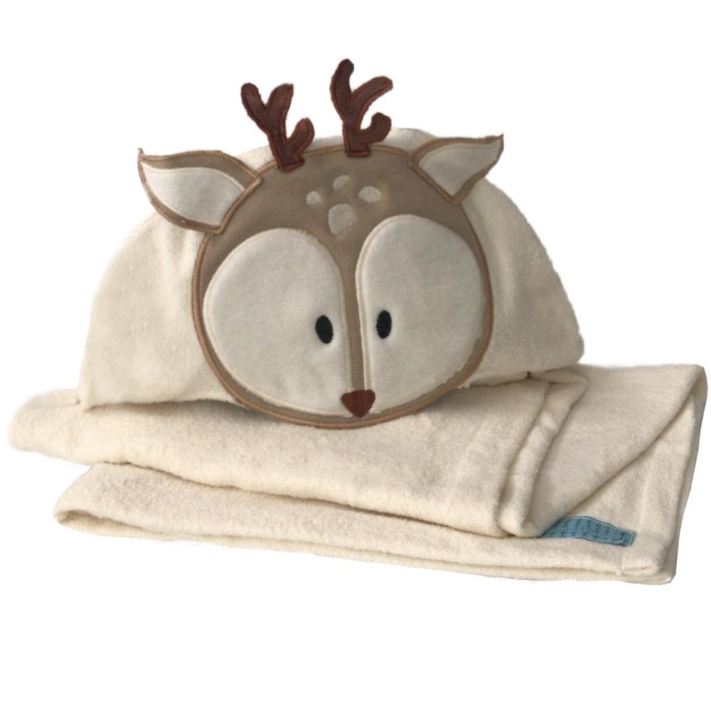 Foto 4 pulgar | Toalla Para Niño Con Forma De Venado Unitalla Beige