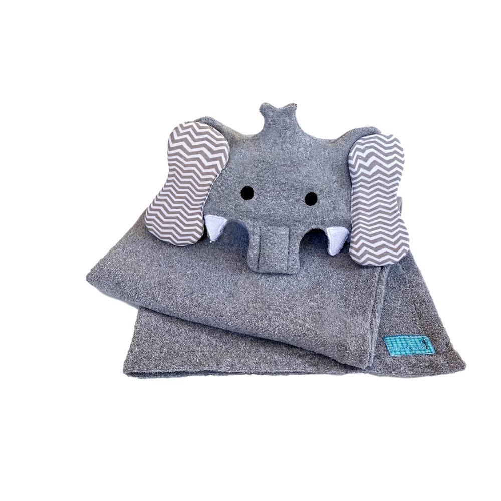 Foto 3 pulgar | Toalla Para Niño Con Forma De Elefante Gris Unitalla Gris